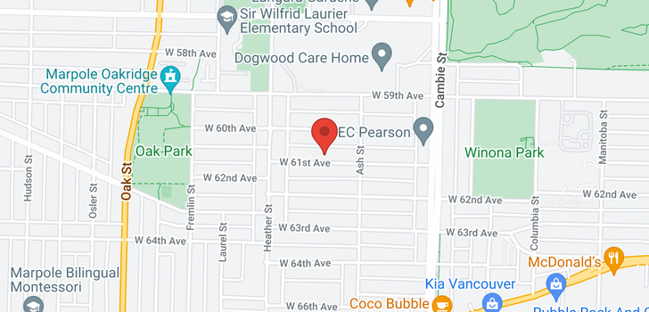map of 747 W 61ST AVENUE